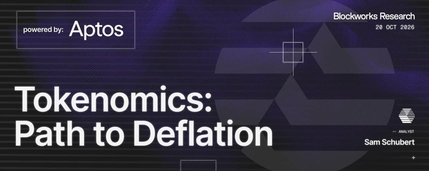 Aptos Tokenomics: Path to Deflation