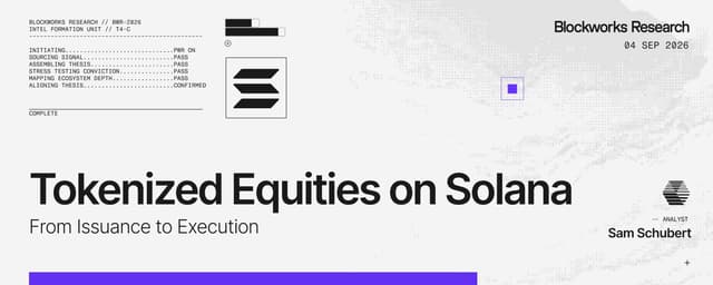 Tokenized Equities on Solana: From Issuance to Execution
